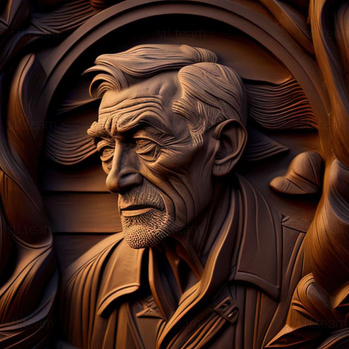 3D model Noah Cross Chinatown John Huston (STL)